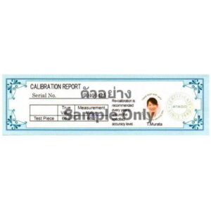 สินค้าคุณภาพสูงมีใบรับรองการสอบเทียบ (Certificate) จากโรงงาน