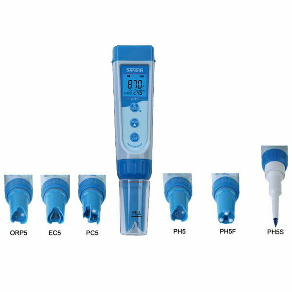 เครื่องวัด PH ORP Meter สำหรับวัดอาหารและผ้า รุ่น pH5F แบรนด์ Sanxin