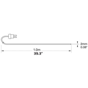 โพรบวัดอุณหภูมิเทอร์โมคัปเปิ้ล (Thermocouple Probe) รุ่น HI766F1