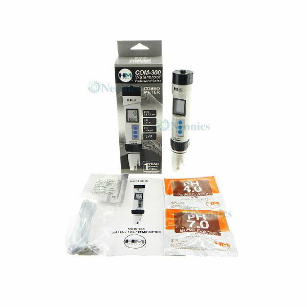 เครื่องวัด pH EC TDS Meter รุ่น COM-300 แบรนด์ HM Digital