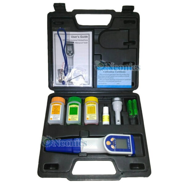 เครื่องวัดคุณภาพน้ำ pH ORP EC TDS Salt Meter รุ่น AMT03R