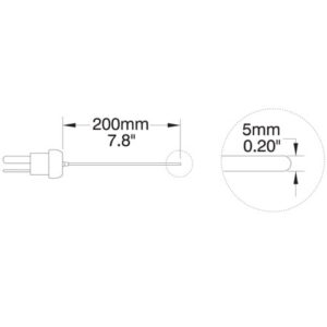 โพรบวัดอุณหภูมิ (Thermocouple Probe) รุ่น HI766PE2